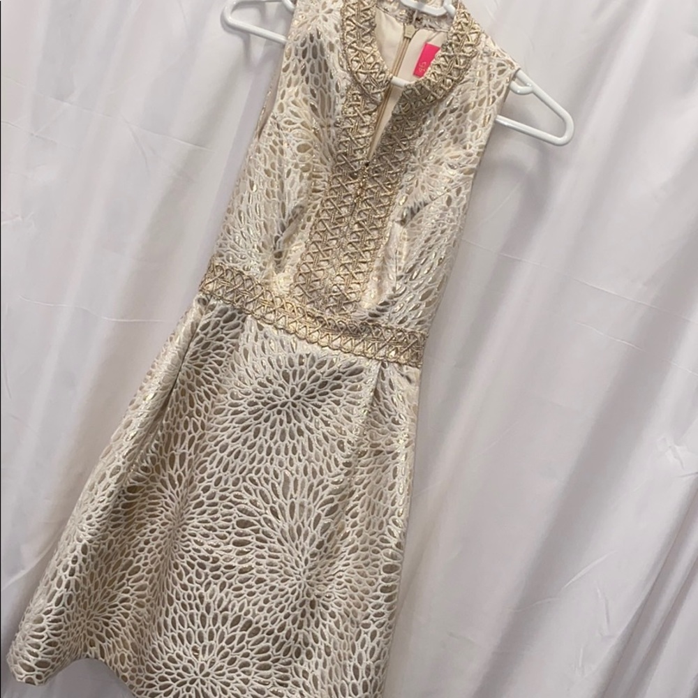 Gold Lilly Pulitzer Dress